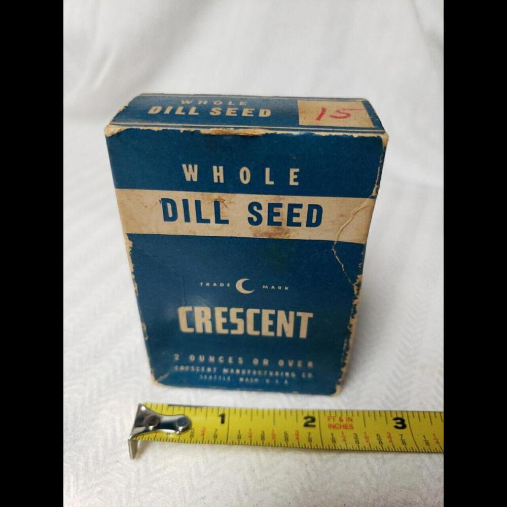 Crescent BLUE Brand Vintage Paper‎ Carton Cloves Spice Tin 2 Oz